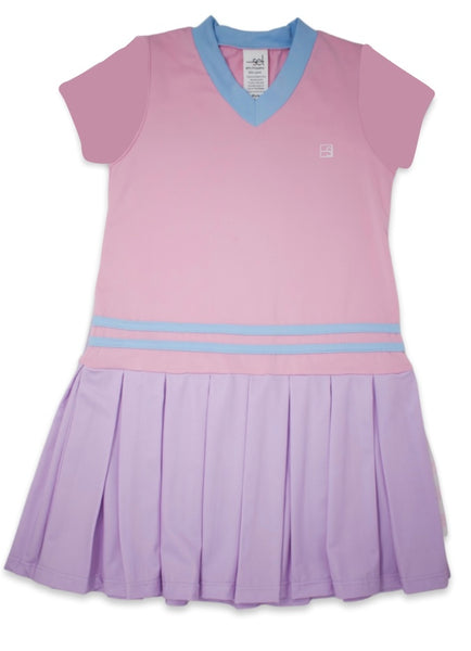 Polly Dress-Light Pink, Lavender, and Light Blue