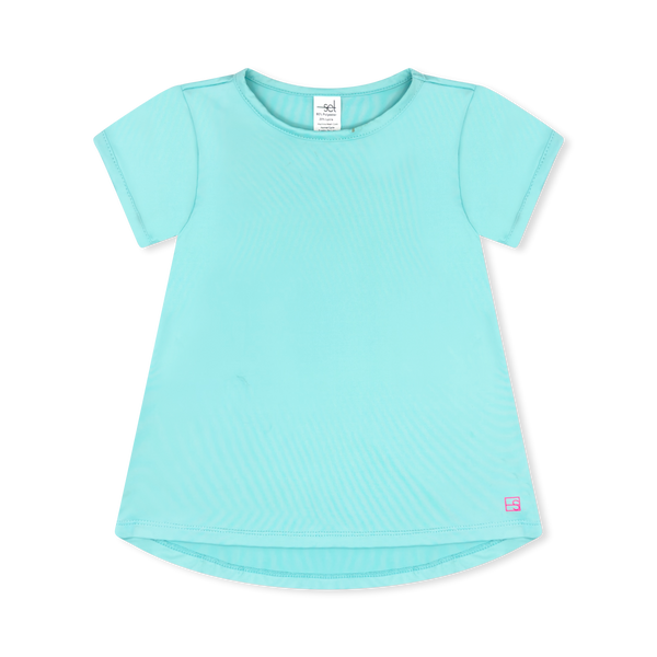 Bridget Basic Tee- Totally Turquoise