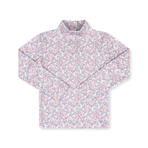 Tiny Tot Turtleneck- Sweet Pea Floral