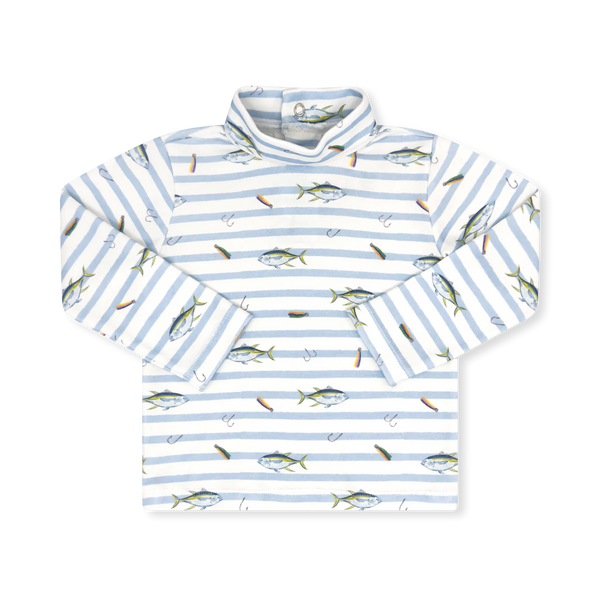 Tiny Tot Turtleneck- Fish Tails