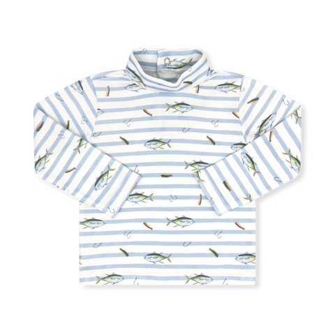 Tiny Tot Turtleneck- Fish Tails