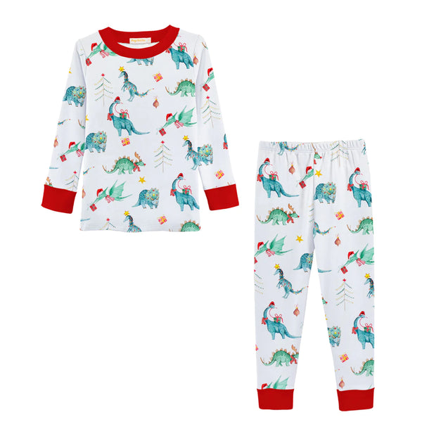 Jurassic Christmas Pima Pajama Set