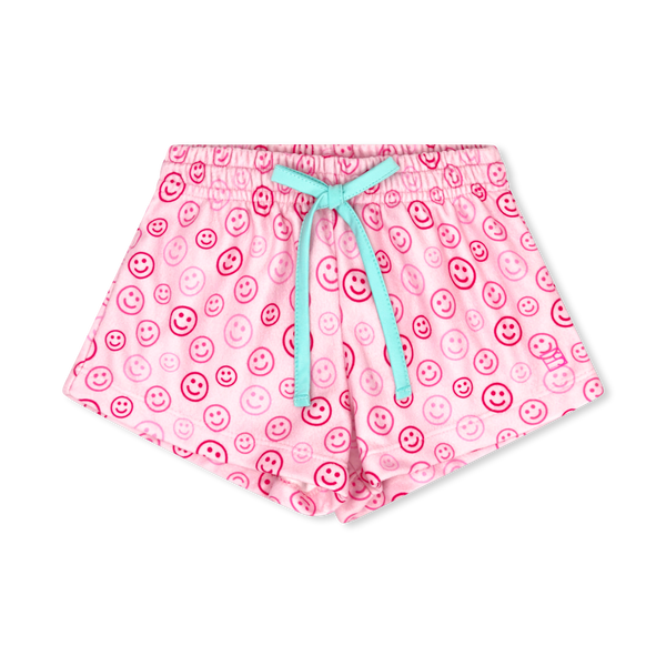 Emily Fleece Short- Smiley Face