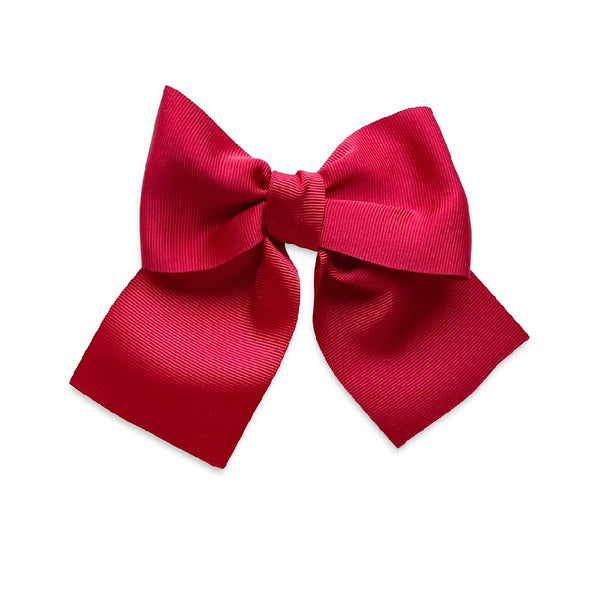 Big Grosgain Sailor Bow- True Red