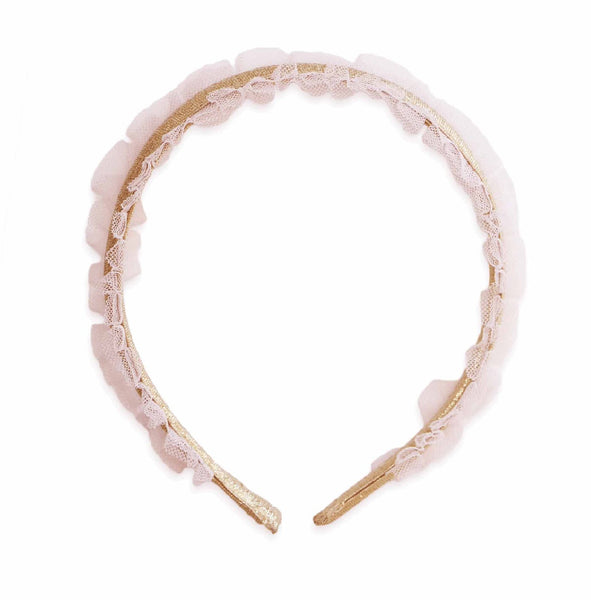 Swan Headband- Baby Pink/Gold