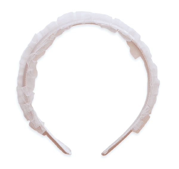 Swan Satin Headband- Pink