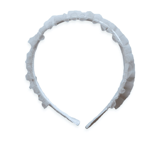 Swan Satin Headband- Ivory