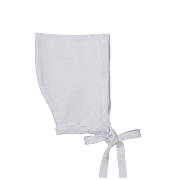 Pointed Knit Bonnet- Blue