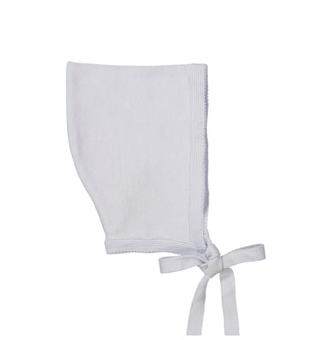 Pointed Knit Bonnet- Blue