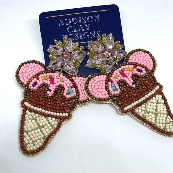 Mouse Ears Treat Earrings