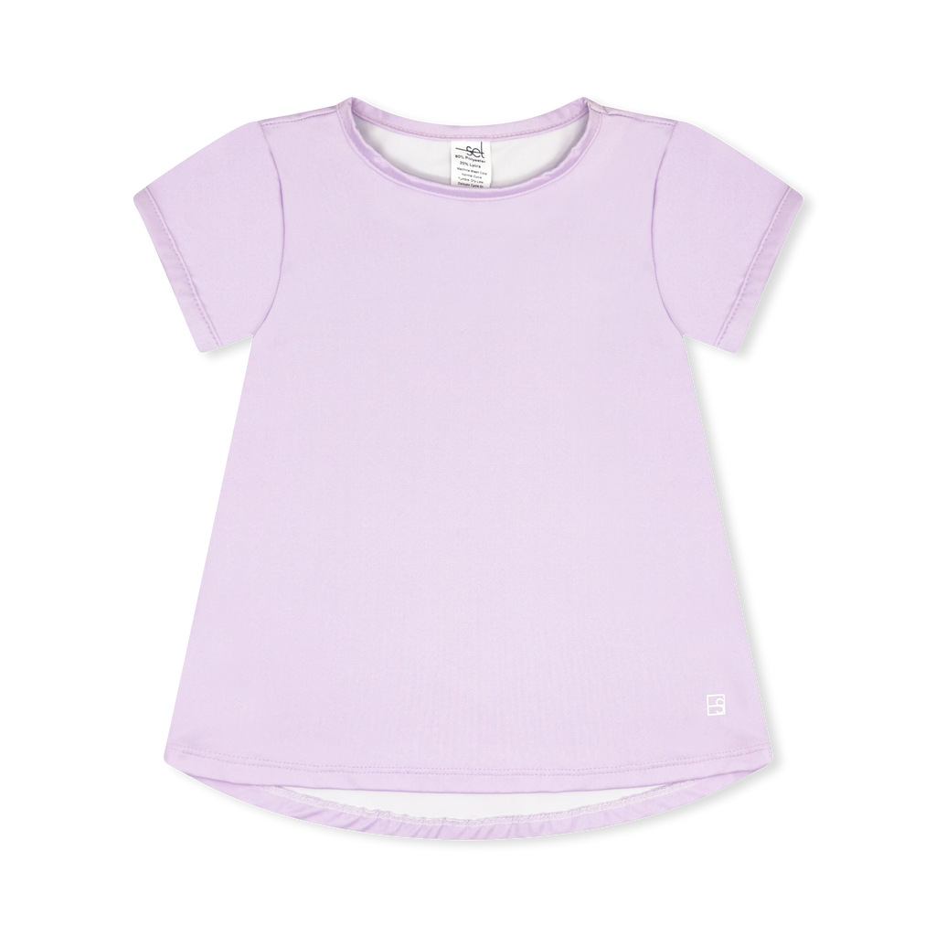 Bridget Basic Tee-Petal Purple