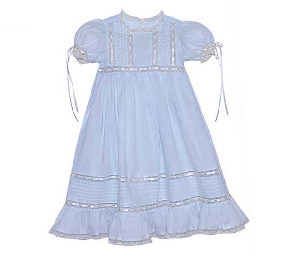Margaret Heirloom Dress- Blue