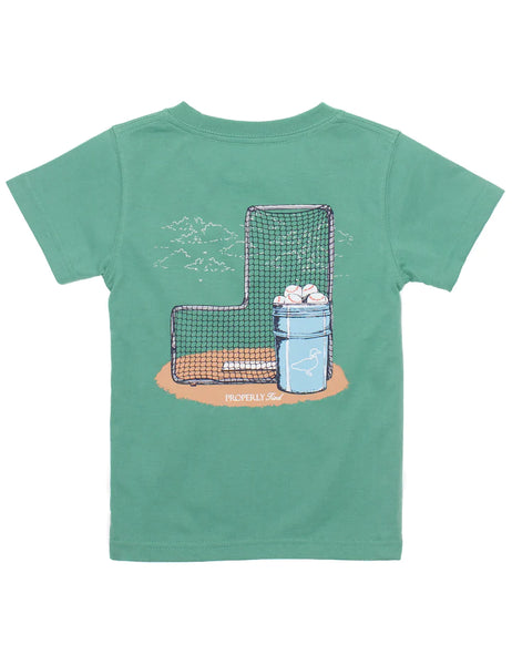Baseball Bucket T-Shirt- Ivy