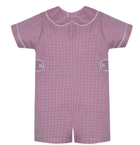 William Romper- Red Gingham