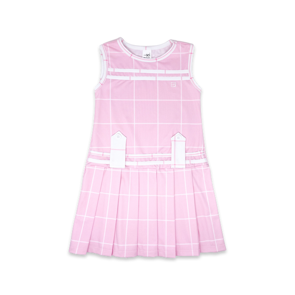 Magnolia Dress- Pink Windowpane