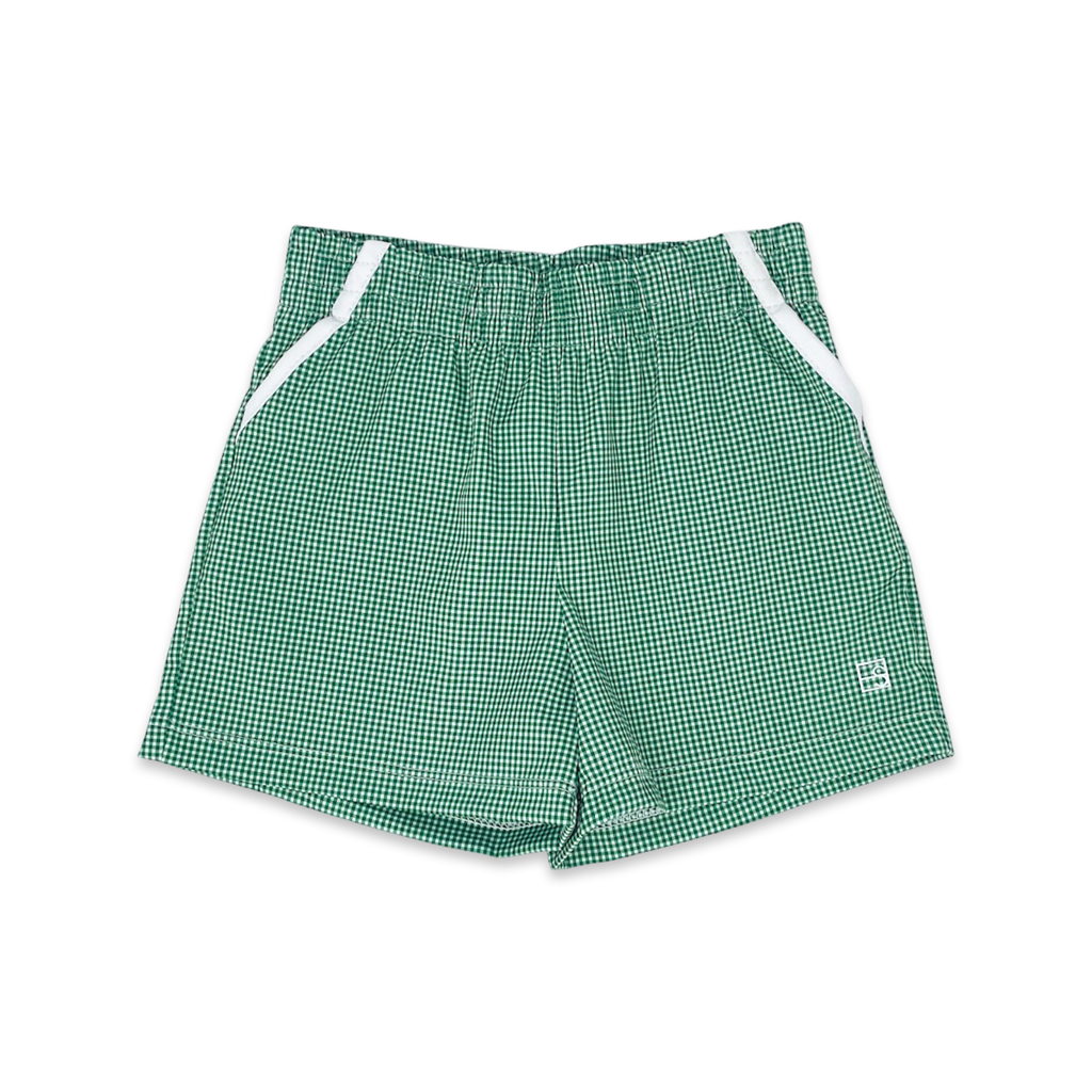 Nathan Short- Augusta Green Mini Gingham