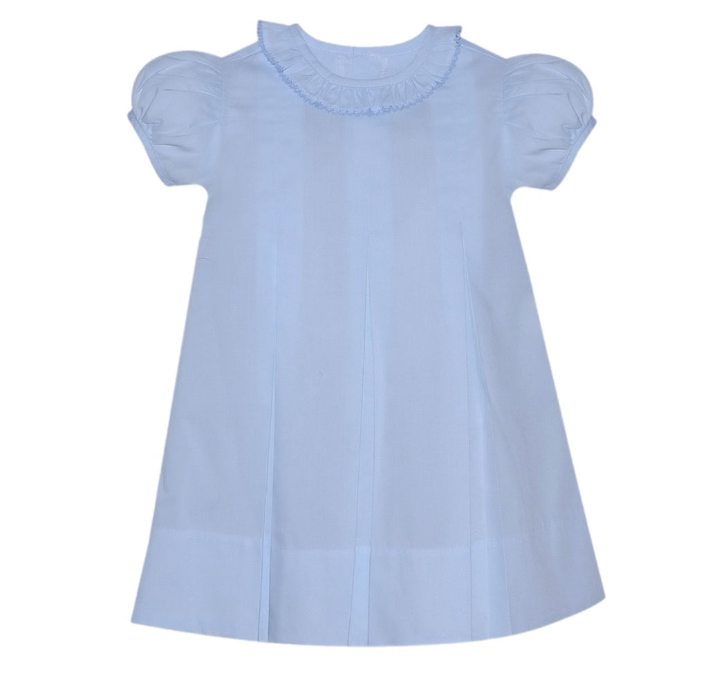 Reese Ruffle Collar Dress- Blue