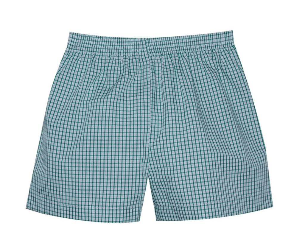 Bennett Short- Green Windowpane