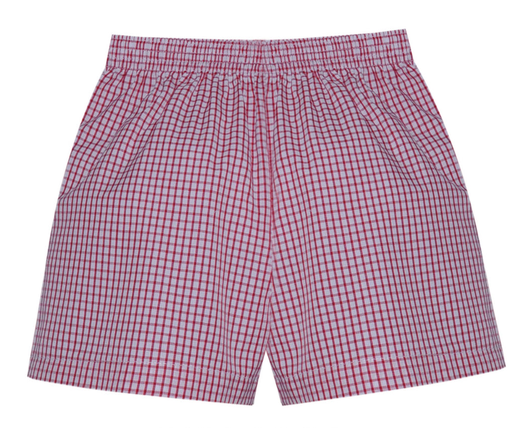 Bennett Short- Red Windowpane