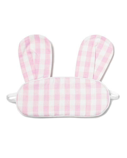 Kids Bunny Sleep Mask- Pink Gingham