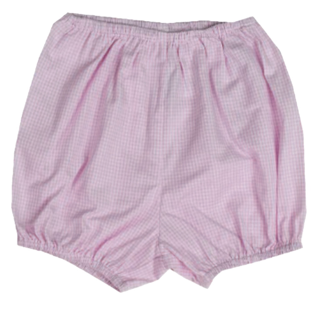 Pink Gingham Bloomer 12/18m