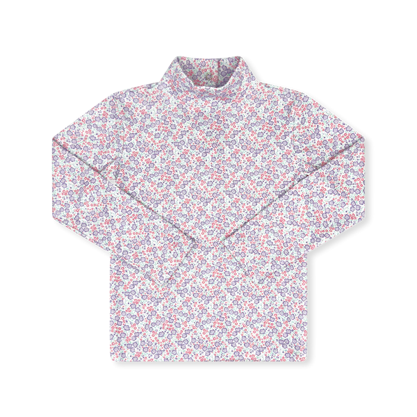 Tiny Tot Turtleneck- Sweet Pea Floral