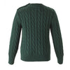 Cable Knit Sweater- Hunter Green