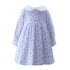 Blue Daisy Frill Collar Dress