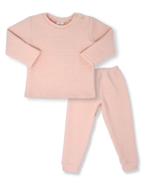Quilted Sweatsuit- Pink