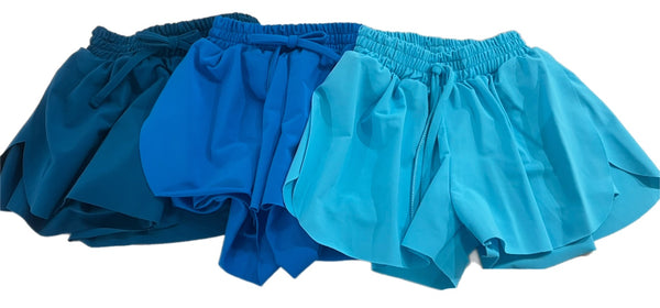 Butterfly Shorts- Turquoise