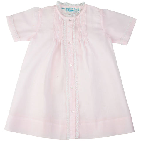 Girls Lace Folded Gown- Pink