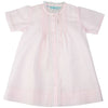Girls Lace Folded Gown- Pink