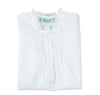 Girls Lace Folded Gown- White/Light Pink