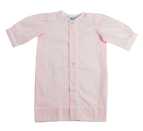 Welcome Little One Daygown- Pink/White