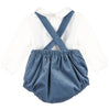 Patrick Plush Cord Overall- Blue