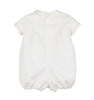 Sweet Vintage Beige Smocked Bubble