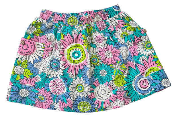 Floral Print Pocket Skirt