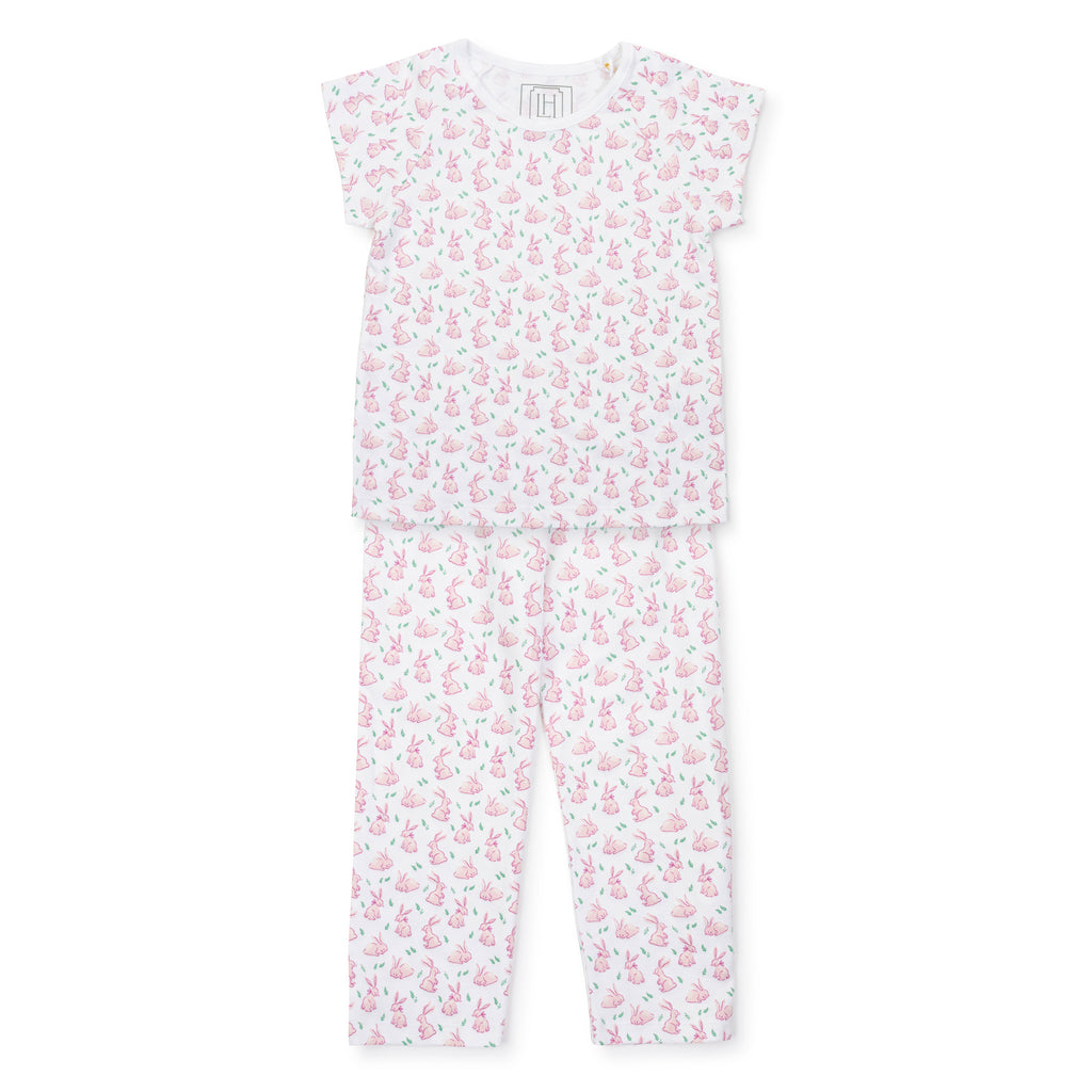 Molly Pima Pajama Set- Pink Bunny Hop