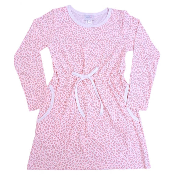Camille Dress- Pink Leopard