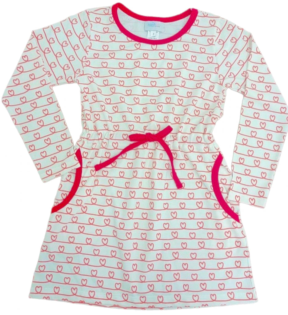 Camille Dress- Red Hearts