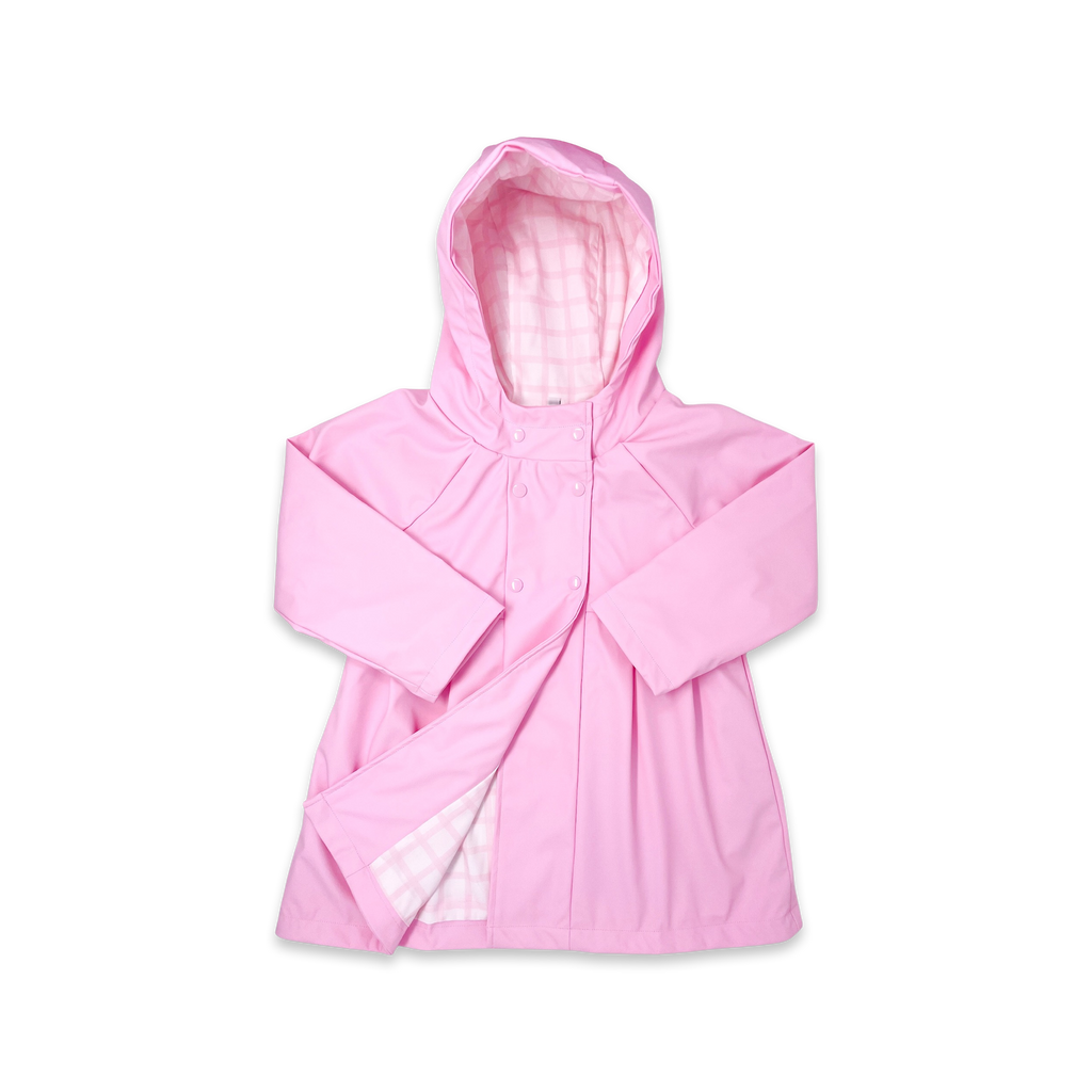 Pink Windowpane Raincoat * Pre Order*