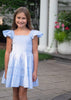 Charlotte Dress- Blue Stripe *Pre Order*