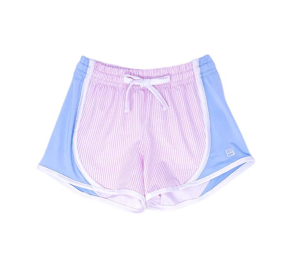 Elise Shorts- Cotton Candy Pink Stripe/Cotton Candy Blue