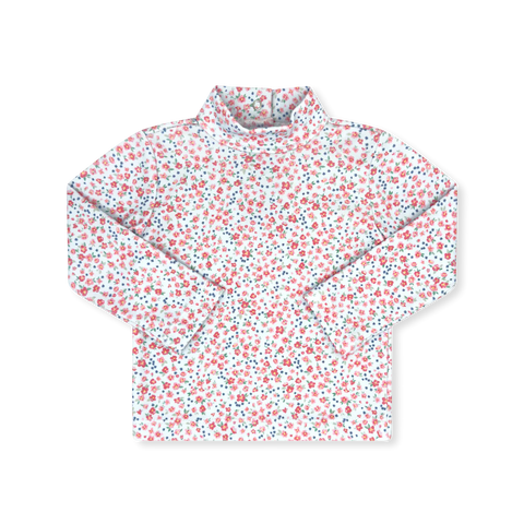 Tiny Tot Turtleneck- Townhouse Floral