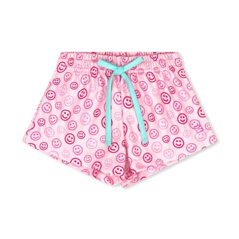 Emily Fleece Short- Smiley Face