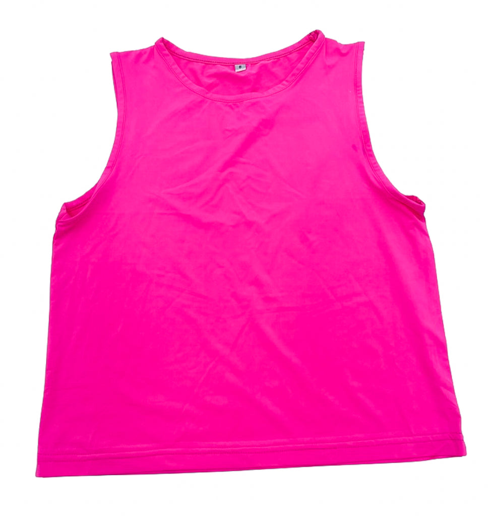Athletic Tank Top- Hot Pink