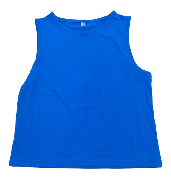 Athletic Tank Top- Bright Blue