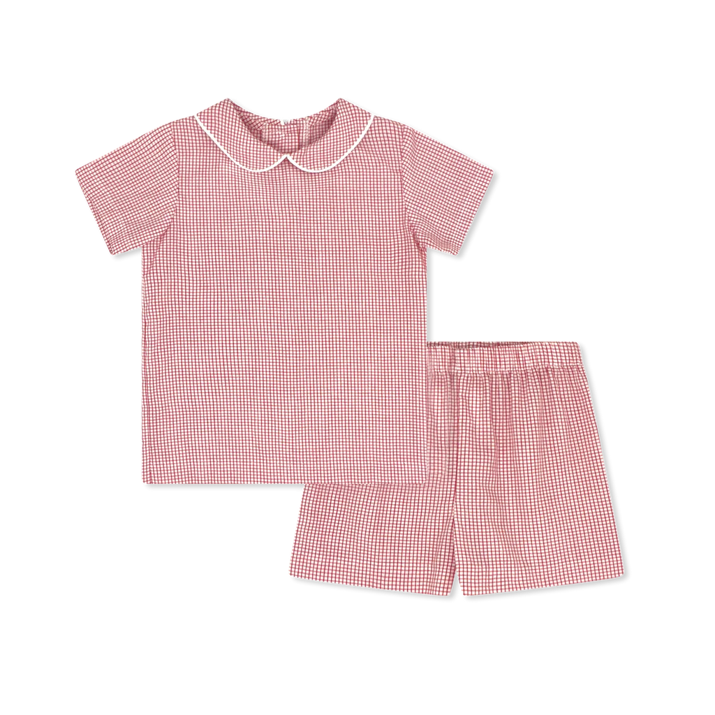 Sibley Short Set- Redford Red Windowpane