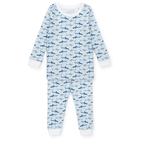 Grayson Pima Pajama Set- Shark