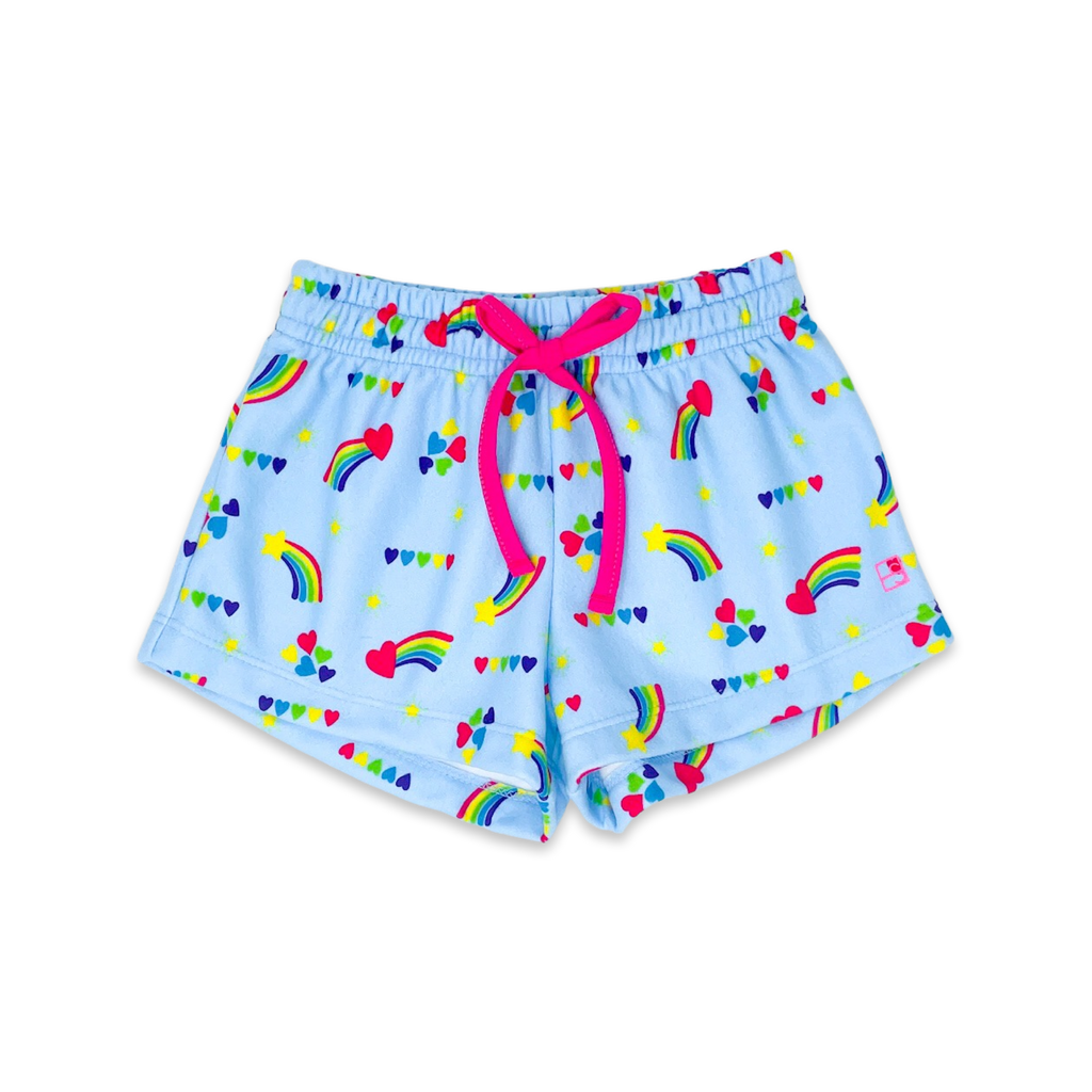 Emily Fleece Short- Rainbow Shooting Stars